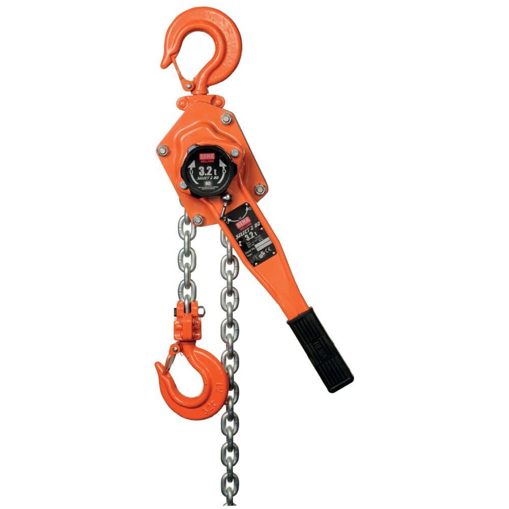 Select 2 OD lever hoist (with overload device) REMA